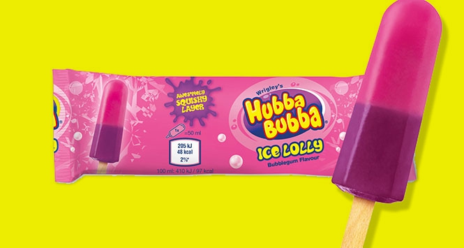 Koude Hubba Bubba lolly